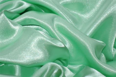 mint green satin fabric